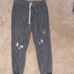 Distressed joggers
